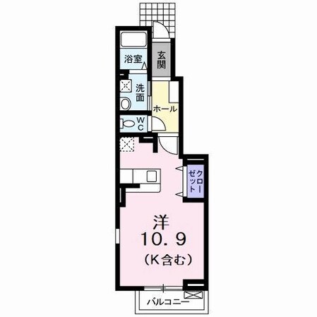 中田駅 徒歩15分 1階の物件間取画像